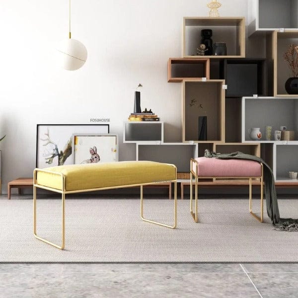 Banc Pouf Velours