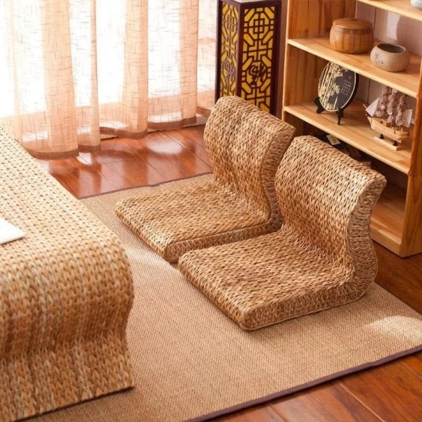 Chaise Pouf Tressé Traditionnel