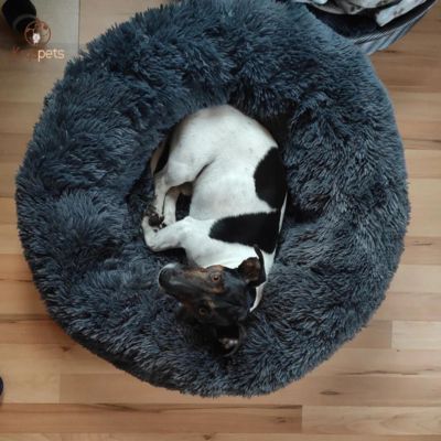 Pouf pour chien doux anti-stress