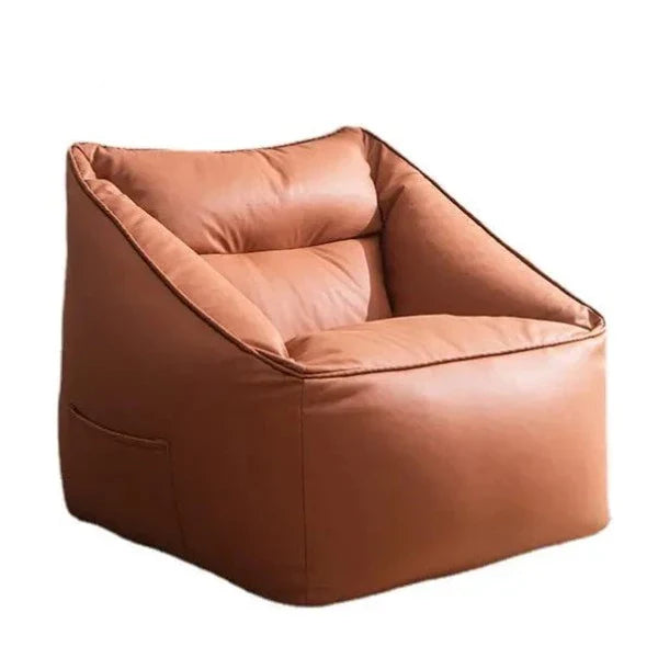 Fauteuil Pouf Adulte Détente en Similicuir