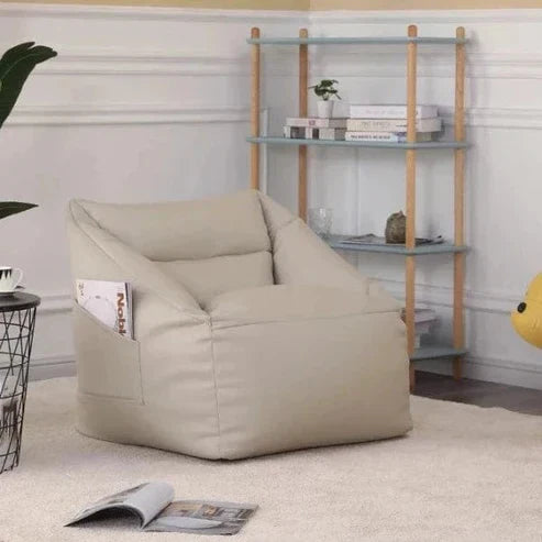 Fauteuil Pouf Adulte Détente en Similicuir