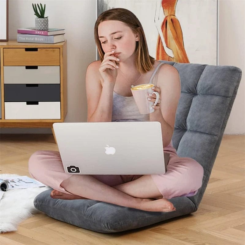Fauteuil Pouf de Sol Pliable et Réglable
