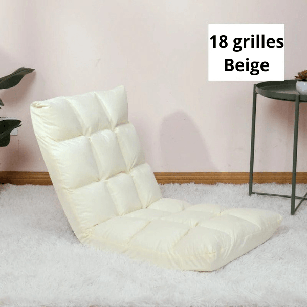 Fauteuil Pouf de Sol Pliable et Réglable