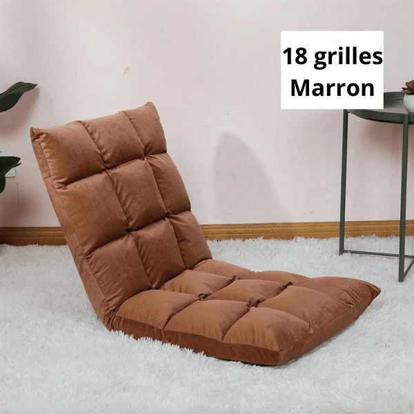 Fauteuil Pouf de Sol Pliable et Réglable