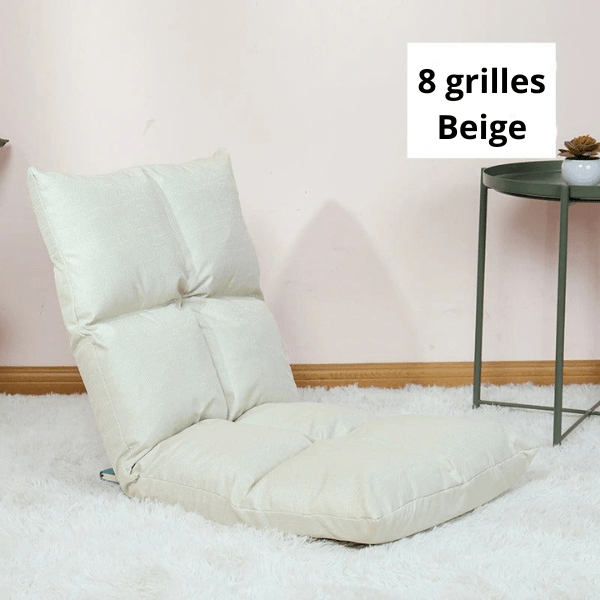 Fauteuil Pouf de Sol Pliable et Réglable