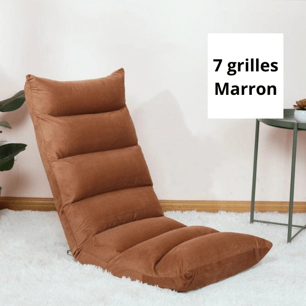 Fauteuil Pouf de Sol Pliable et Réglable