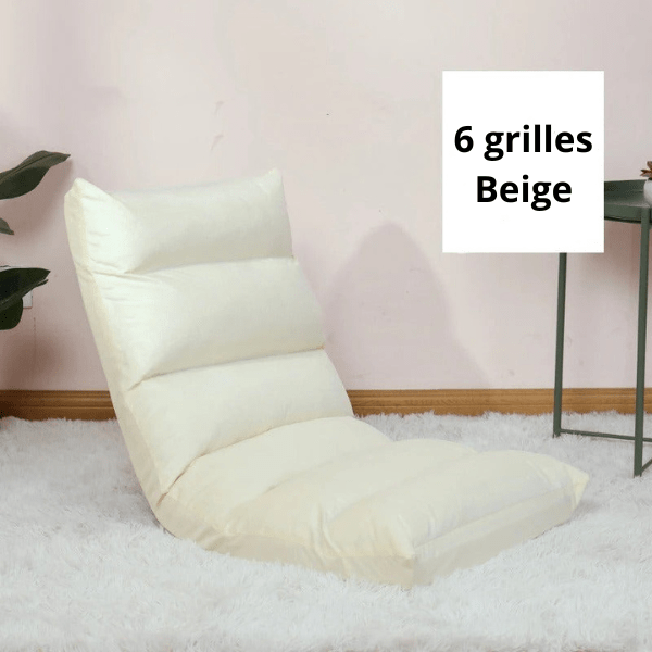 Fauteuil Pouf de Sol Pliable et Réglable