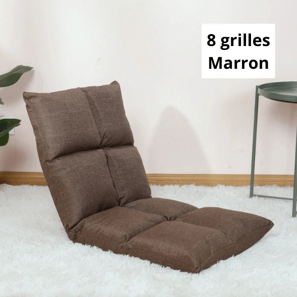 Fauteuil Pouf de Sol Pliable et Réglable