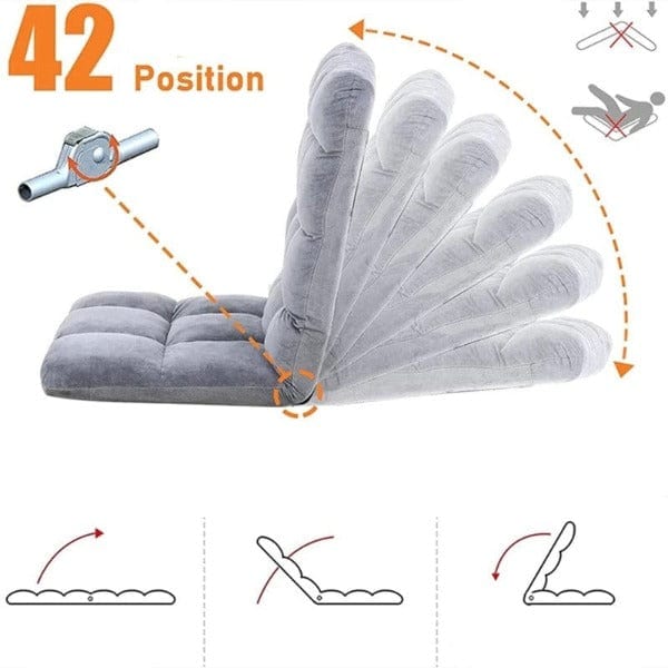 Fauteuil Pouf de Sol Pliable et Réglable