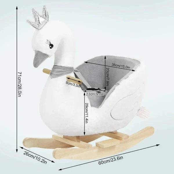 Fauteuil Pouf Enfant Cygne