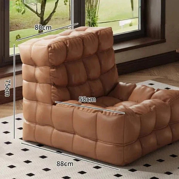 Fauteuil Pouf Gaufré