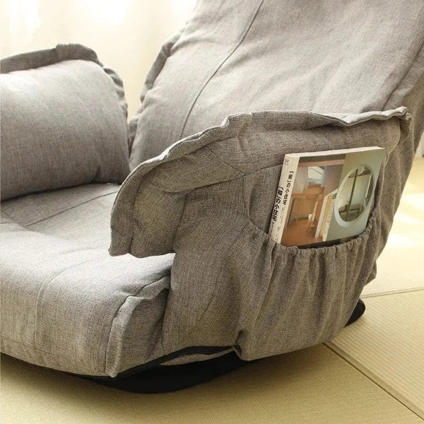 Fauteuil Pouf en Tissu Président