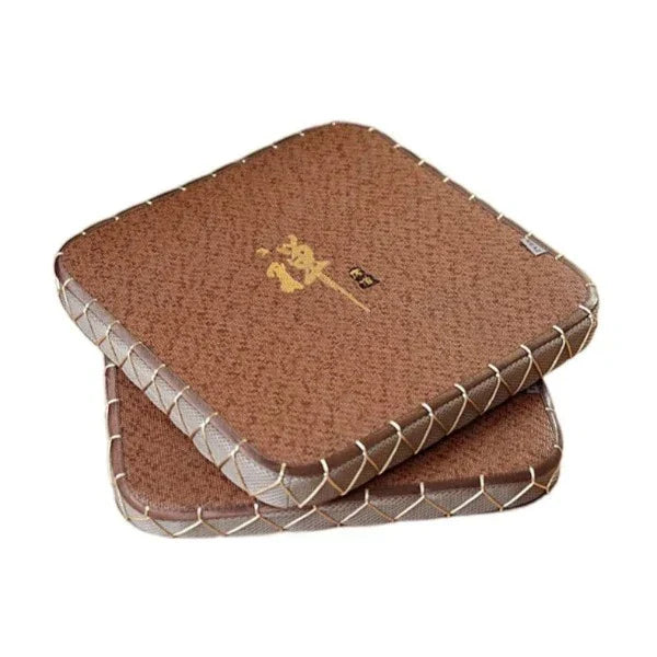 Lot Pouf Tressé en Paille pour Méditation