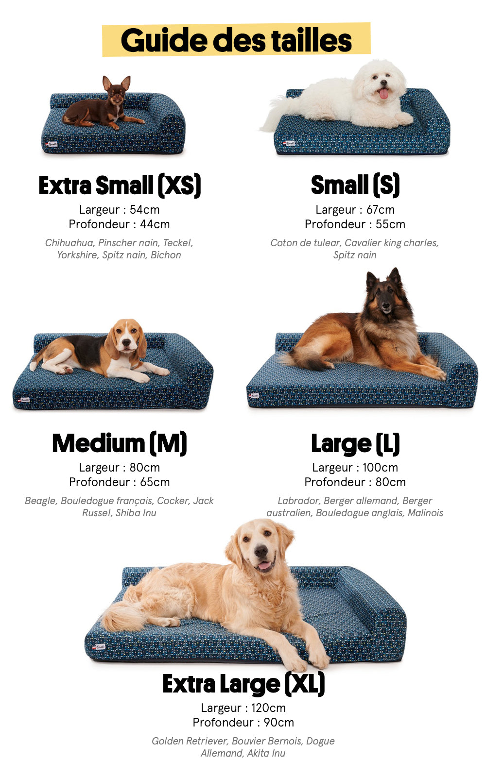 Pouf chien en mousse Palm'Beach