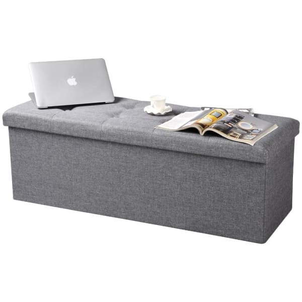 Pouf Banc Coffre de Rangement Style Ottoman
