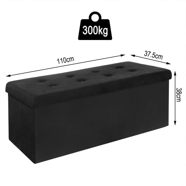 Pouf Banc Coffre de Rangement Style Ottoman
