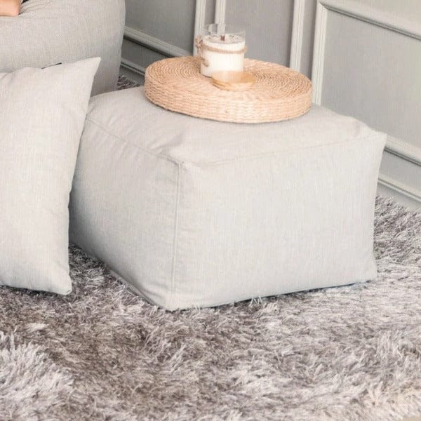 Pouf Carré Lin et Coton
