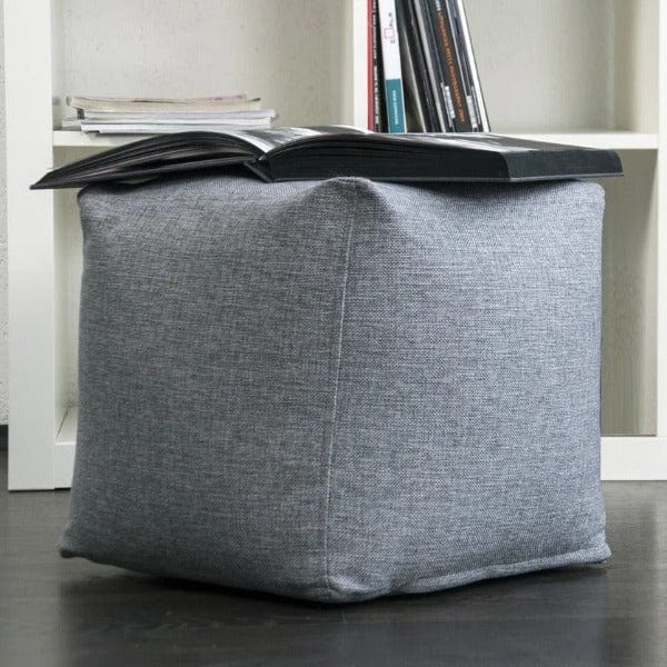 Pouf Carré Lin et Coton