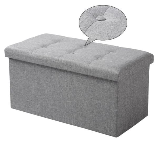 Pouf Coffre Banc avec Espace de Stockage