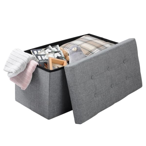 Pouf Coffre Banc avec Espace de Stockage