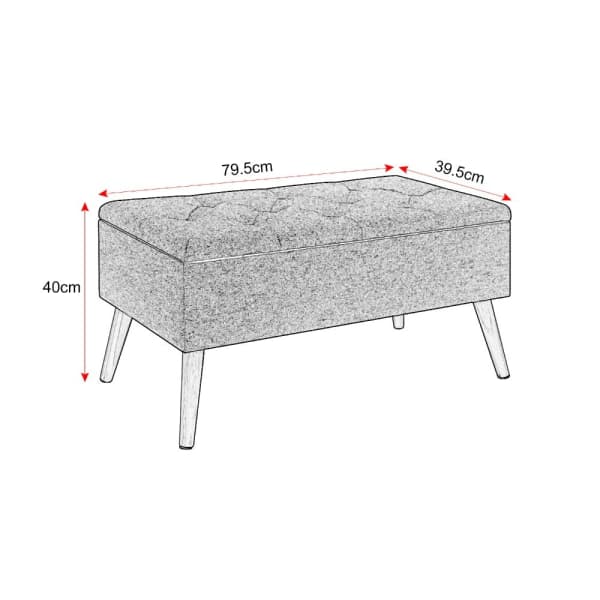 Pouf Coffre de Rangement
