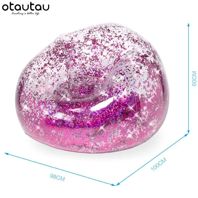 Pouf Extérieur Géant Gonflable Portable