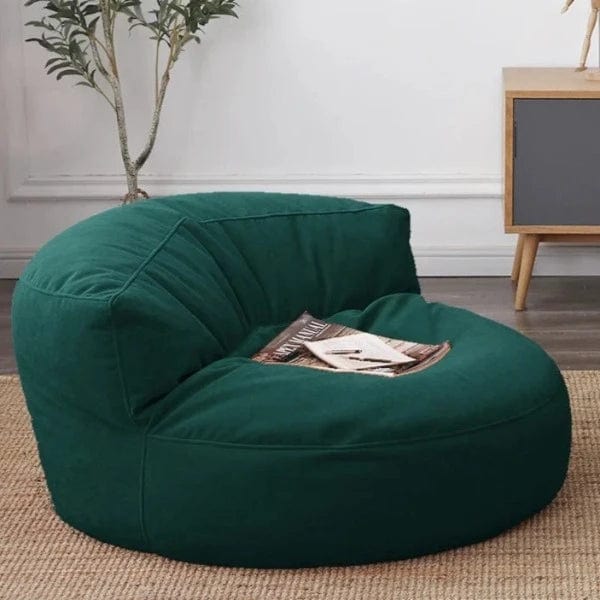 Pouf Fauteuil Velours de Lecture