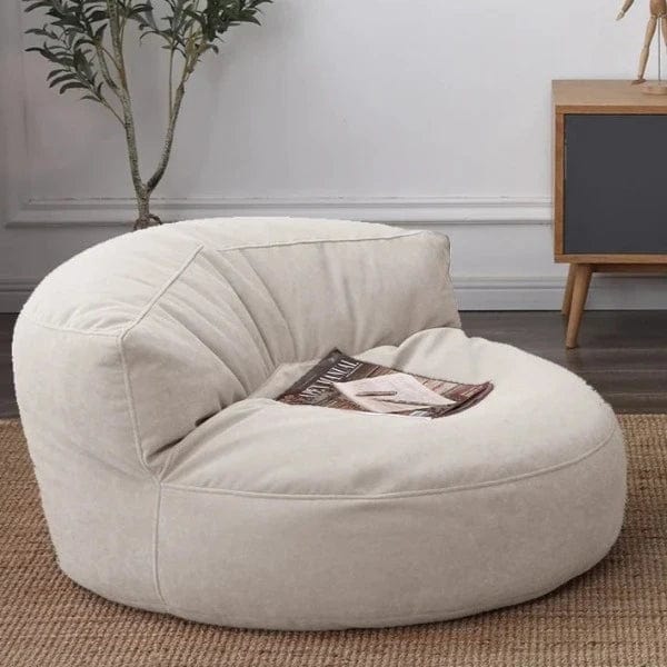 Pouf Fauteuil Velours de Lecture