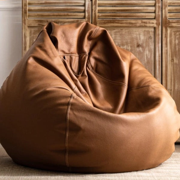 Pouf Poire Paresseux Luxe en Simili Cuir