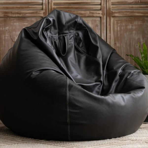 Pouf Poire Paresseux Luxe en Simili Cuir