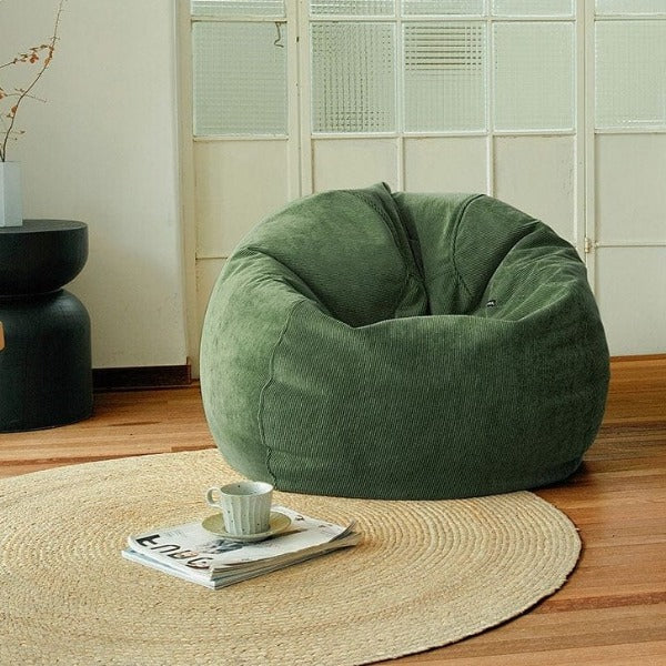 Pouf Poire Velours Côtelé