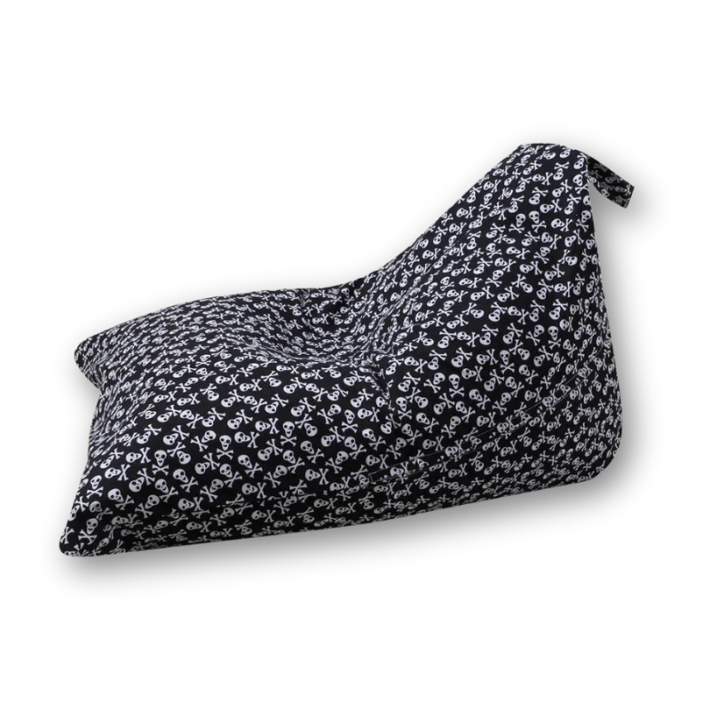 Pouf Triangle Enfant Motif Tête de Mort