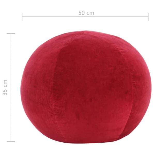 Pouf Velours Rond