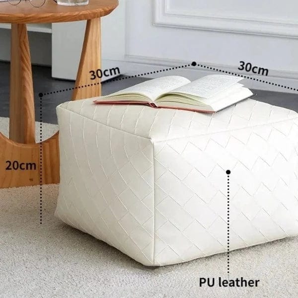 Tabouret Pouf Simili Cuir