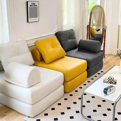 Canapé Pouf Modulaire Amovible et Lavable