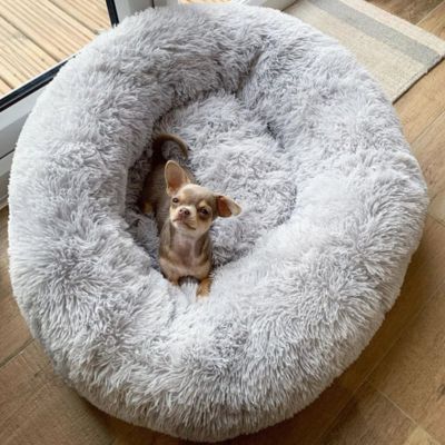 Pouf pour chien doux anti-stress