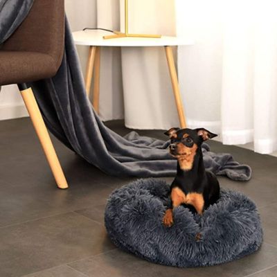 Pouf pour chien doux anti-stress