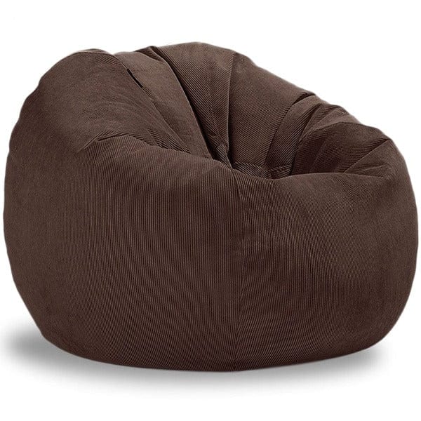 Grand Pouf Poire Velours Côtelé