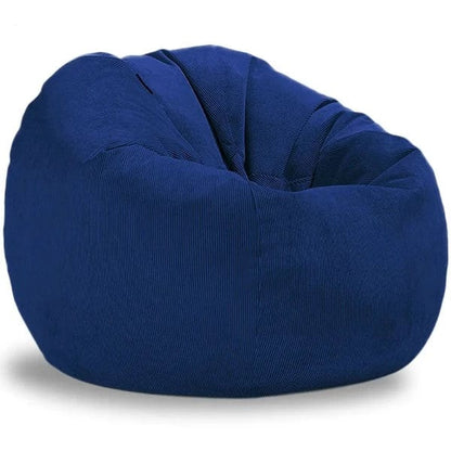 Grand Pouf Poire Velours Côtelé