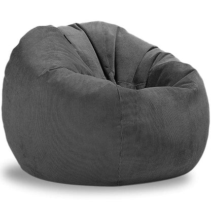 Grand Pouf Poire Velours Côtelé