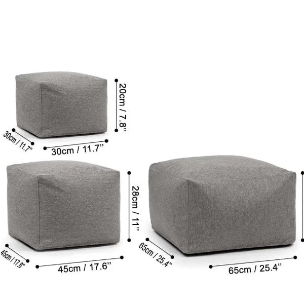 Pouf Carré Extérieur Zen