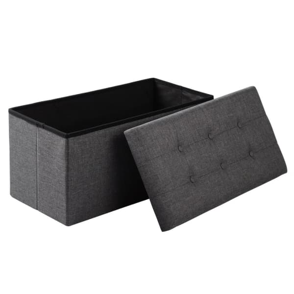 Pouf Coffre Banc avec Espace de Stockage