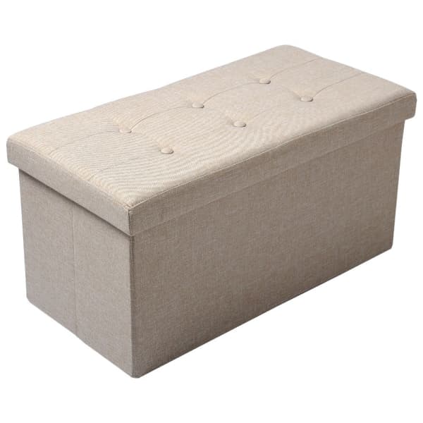 Pouf Coffre Banc avec Espace de Stockage