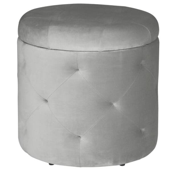 Pouf Coffre Velours Chic