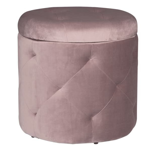 Pouf Coffre Velours Chic