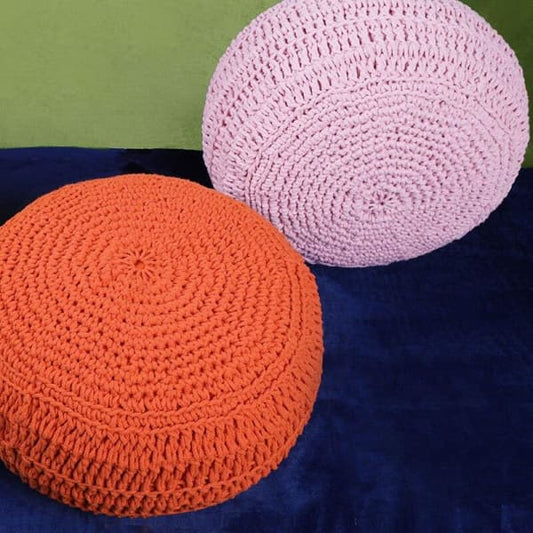 Pouf Coton Tressé Artisanat