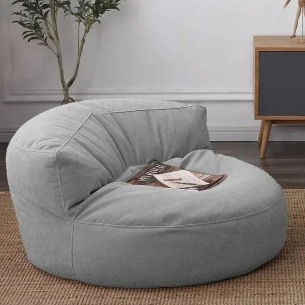 Pouf Fauteuil Velours de Lecture