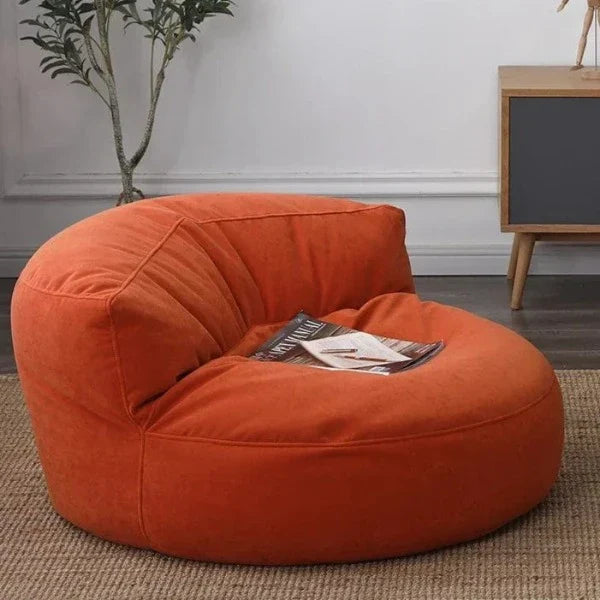 Pouf Fauteuil Velours de Lecture