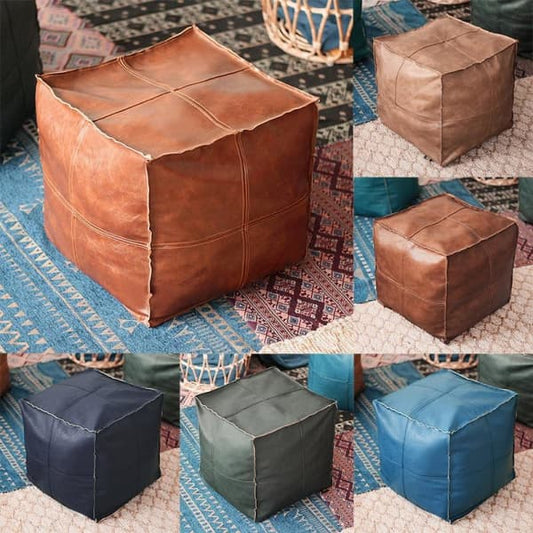 Pouf Jardin Carré Marocain Luxe