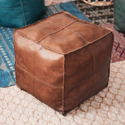 Pouf Jardin Carré Marocain Luxe